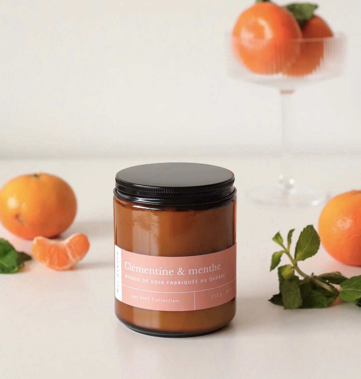 Bougie de soja - Clémentine et Menthe - Moi D'abord